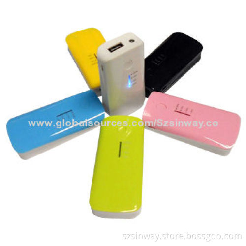 5200mAh multi-color portable charger, with logo